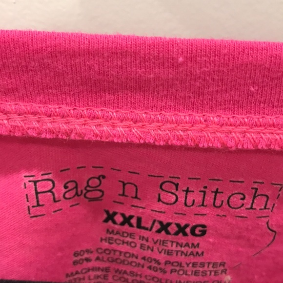 Beautiful shirt sleeve “L O V E”  top for ladies. Size XXL TO BE WORN AS CROP TP - Picture 2 of 3